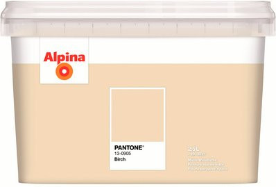 Alpina Farben Wandfarbe PANTONE Birch in Beige, matt, 2,5 l - Bild 1