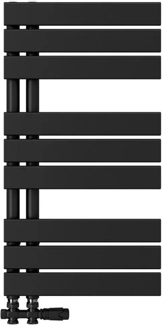 Emke Badheizkörper Handtuchwärmer Schwarz B: 76 cm, H: 40 cm, 343W - Bild 1