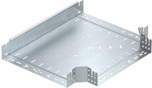 OBO Bettermann T-Stück aus Metall in Silber, Breite: 40 cm, Höhe: 8,5 cm - Bild 1