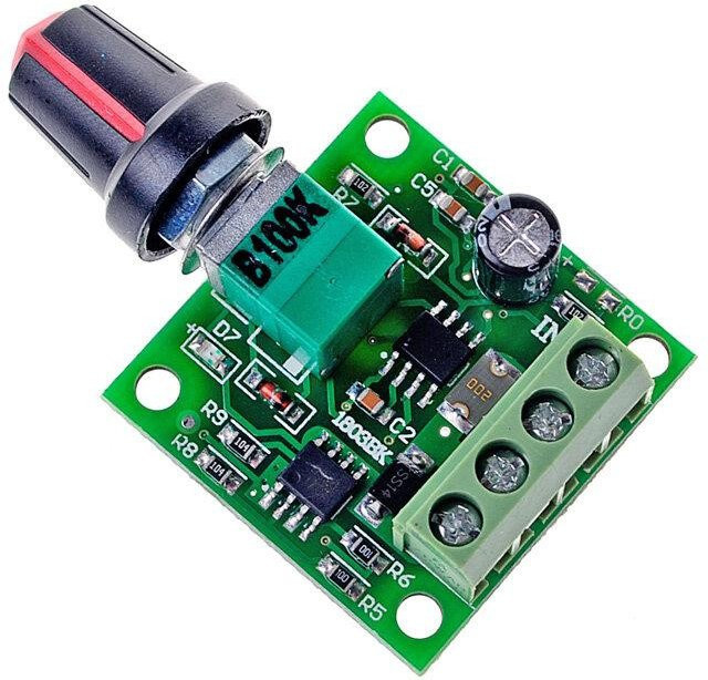 Classic Time PWM Motor Geschwindigkeit Controller Regler 30W 2A in Grün - Bild 1