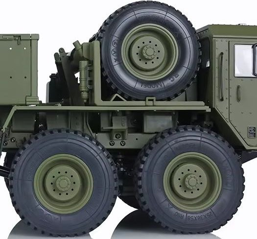 Wheelfun US Militär-LKW Metallmodell, 1:12, ferngesteuert, Grün - Bild 1