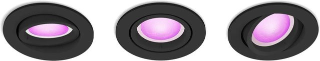 Philips Hue Centura LED-Einbauspot White & Color Ambiance Set, Schwarz, Ø 9 cm - Bild 1