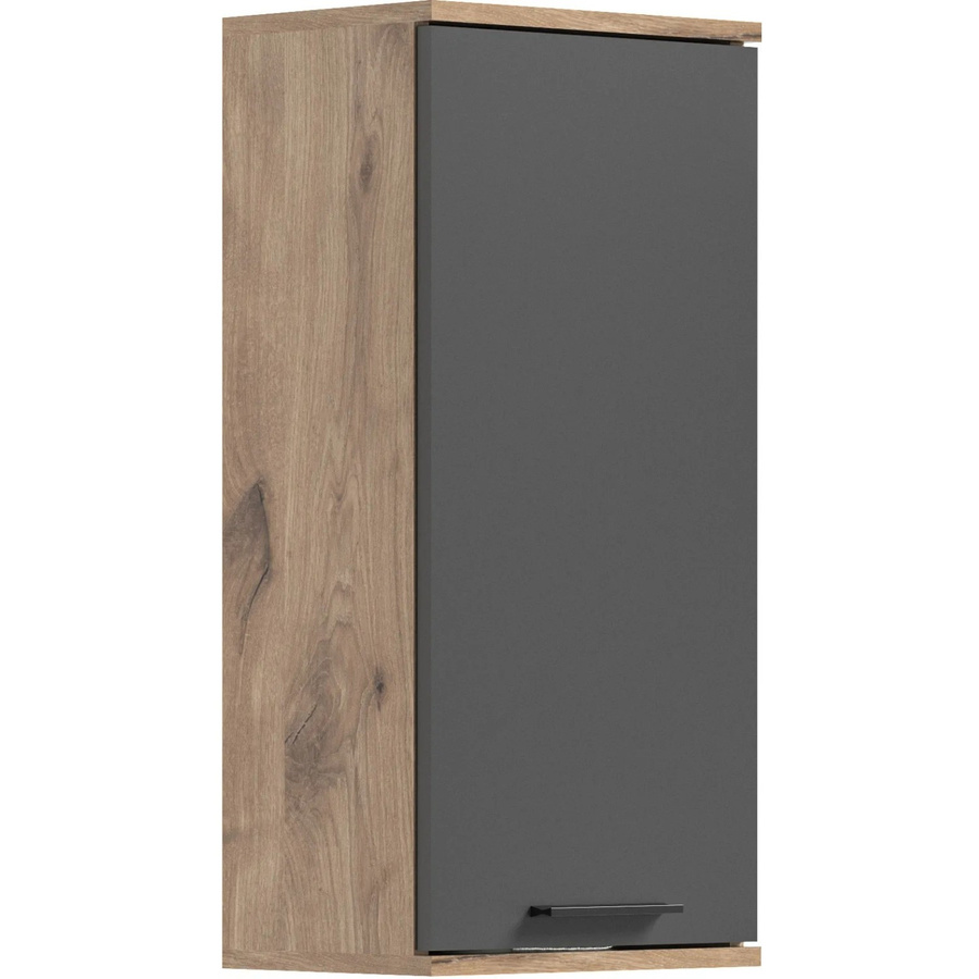 xonox.home Hängeschrank Mason in Braun und Grau, B/H/T: 37 x 77 x 24 cm - Bild 2