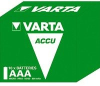 Varta Akku AAA Akku-Box in Grün mit 800 mAh - Bild 1