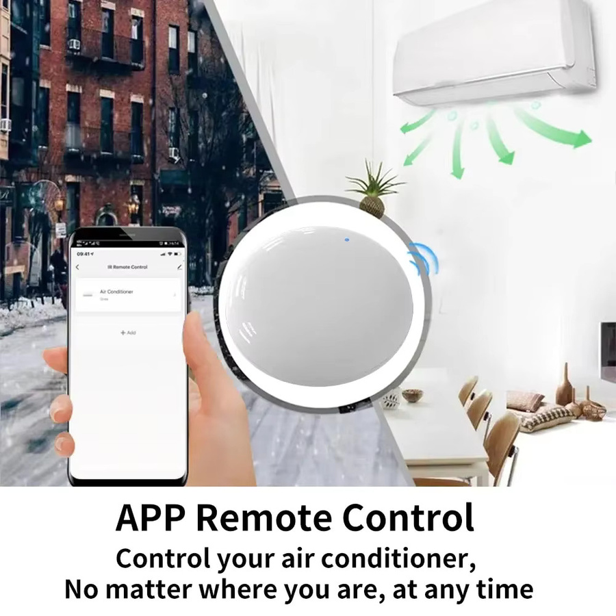Tuya WiFi IR Smart Home Fernbedienung im 2er Pack, Weiß, kompatibel mit Alexa, Google und Yandex Alice zur Steuerung von TV, DVD, Audio und Klimaanlage via App - Bild 2