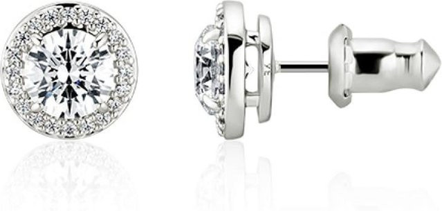 Swarovski Ohrstecker, Weiß, Kristall, Damen - Bild 1
