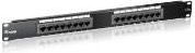 equip Patch Panel UTP Kat.5e mit 16 Ports, schwarz, 1 HE, Breite: 48,30 cm - Bild 1