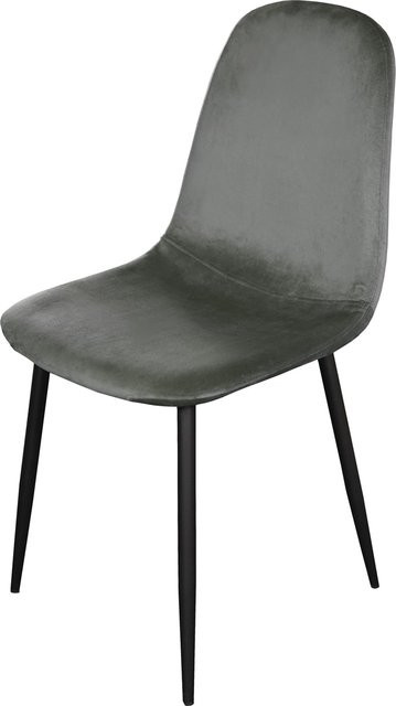 HTI-Living Stuhl Savannah Velvet mit samtiger Oberfläche im modernen Retro-Design - Bild 1