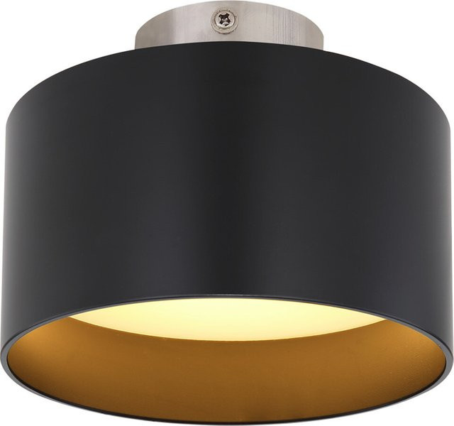 Globo LED-Deckenleuchte Jenny rund Schwarz Matt aus Aluminium und Kunststoff, B/T/H: 14,0 x 14,0 x 11,0 cm - Bild 1
