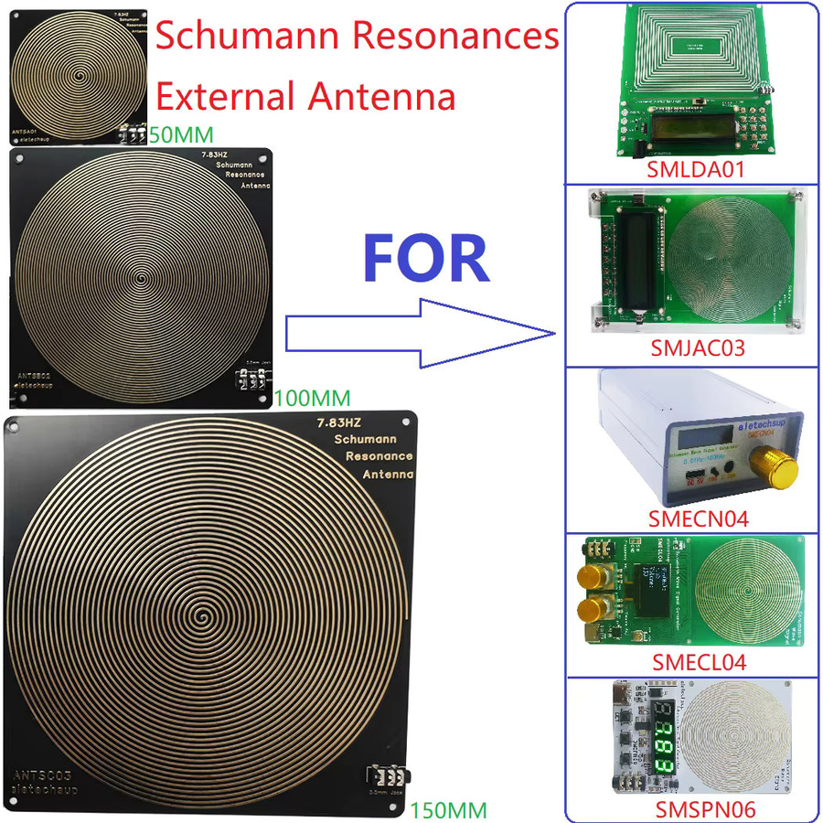 eletechsup Schumann-Resonanzgenerator mit externer Antenne zur Verstärkung des Erd-Herzschlags Signals in den Frequenzen 14,3 Hz, 20,8 Hz, 27,3 Hz und 33,8 Hz - Bild 2