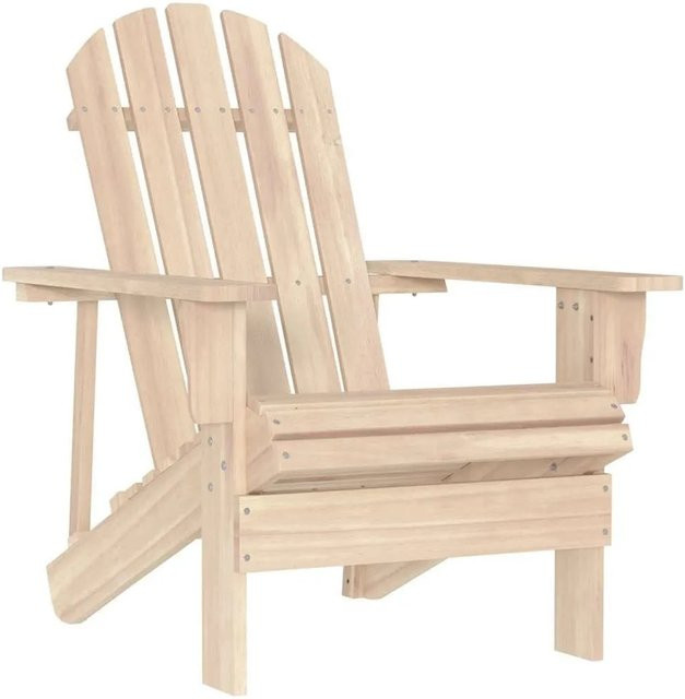 vidaXL Adirondack-Gartenstuhl aus Massivholz Tanne in Braun und Beige - Bild 1