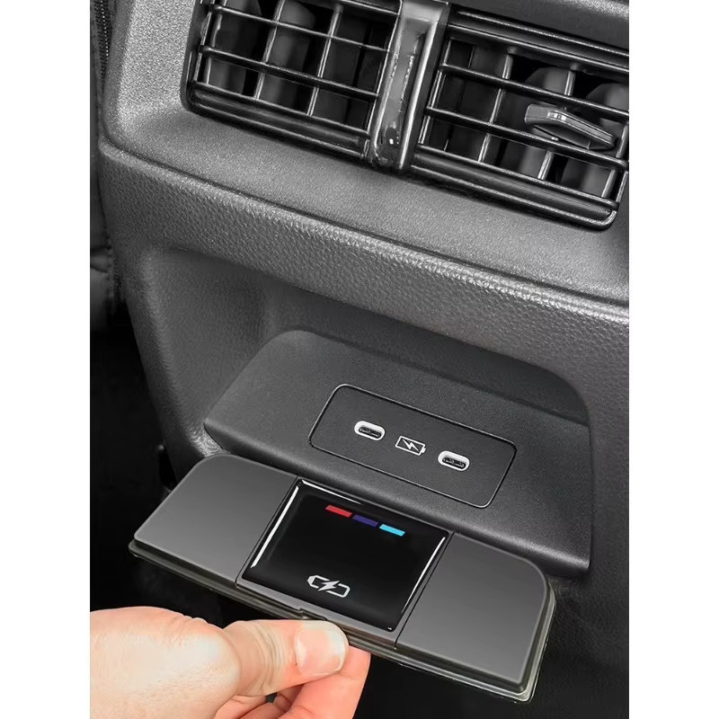 SHUN SOON Staubschutz für den hinteren USB-C-Ladeanschluss passend für Honda CR-V und Avancier 2023–2026 in Schwarz - Bild 4