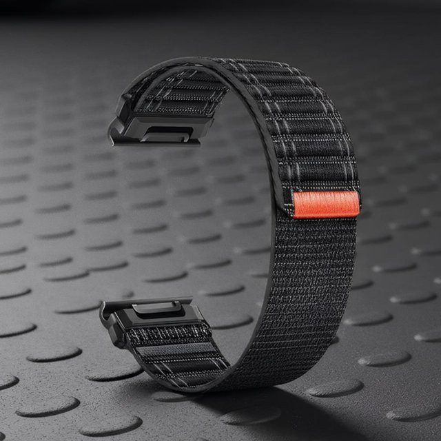 Uhrenarmband Nylon-Schlaufenband, Schwarz, Textil/NATO, Unisex - Bild 1