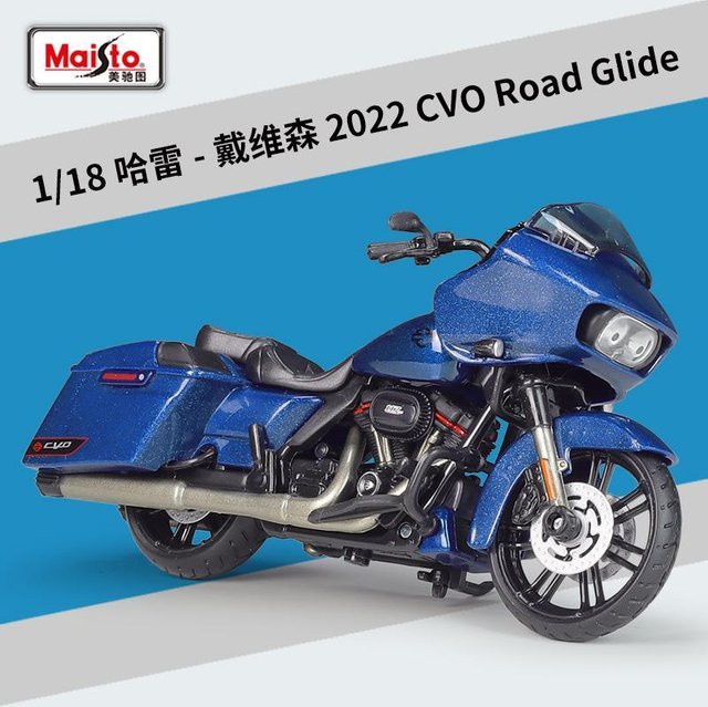 Maisto Harley Cvo Road Glide, Motorrad Modell, 1:18, Metall - Bild 1