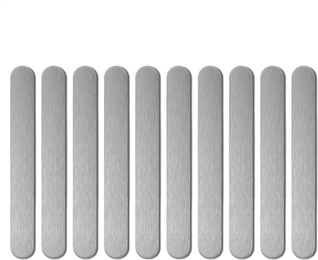 10 Stück Selbstklebende Magnetische Montage-Metallplatten in Silber aus Metall - Bild 1