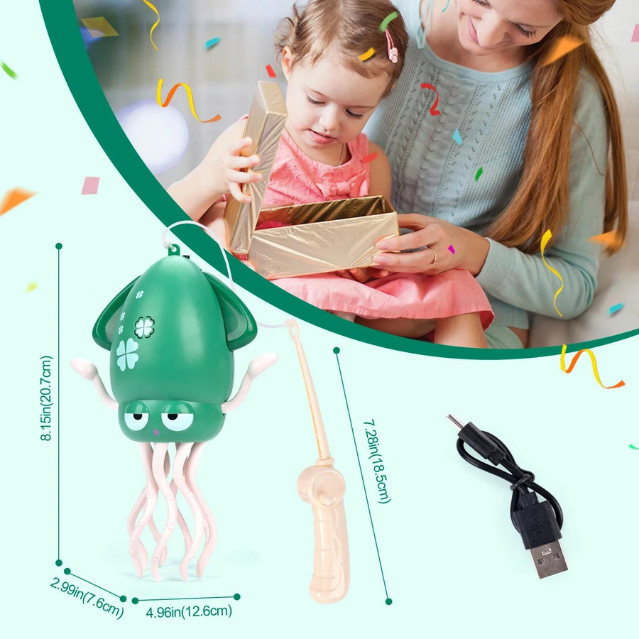 Linyi toy Tanzender Oktopus Elektrisch rosa mit Musik ab 3 Jahren - Bild 3