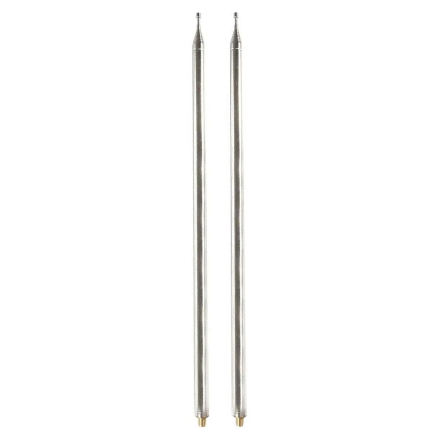 SWM 2er-Set Edelstahl Peitschenantenne Teleskopantenne für HF-Radio und Kurzwellen DIY, Farbe: Silber - Bild 2