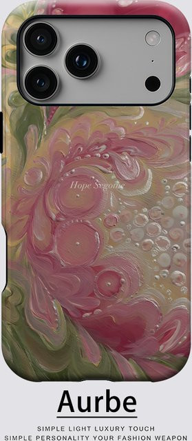 Potdemiel Magnetische Handyhülle mit Rosa Herz-Blumen-Textur für iPhone 17 16 15 14 13 Pro Max Plus - Bild 1