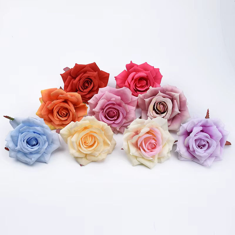 100 Stück künstliche Seidenrosen von smr als Dekorationsblumen für Hochzeit und Weihnachten - Bild 3