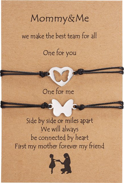 RINHOO FRIENDSHIP Armband-Set, Edelstahl, Silber, Damen, 2-teilig - Bild 1