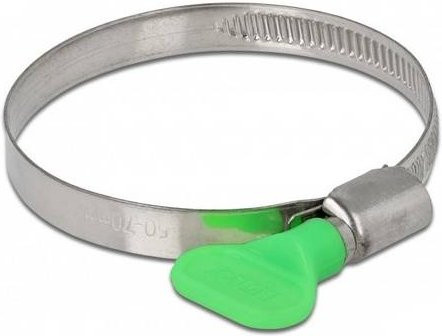 Delock 19453 Schlauchschellen Set aus Edelstahl in Silber, Bündel-Ø min. 50 mm, Bündel-Ø max. 70 mm, 10 Stück - Bild 1