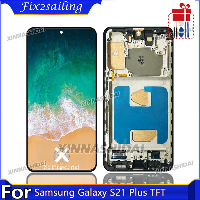 Samsung S21 Plus 5G G996 LCD Bildschirm mit Touch Digitizer Montage in Schwarz oder Gold - Bild 1