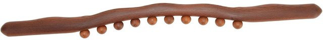 Beautyyy Gua-Sha-Stick aus karbonisierter Buche, 10 Massagepunkte, Unisex, brown - Bild 1