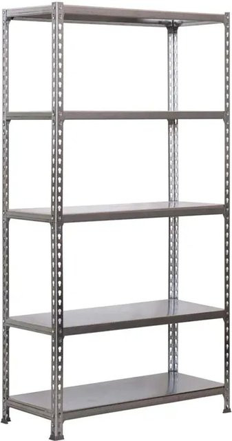 PROREGAL Schwerlastregal Big Metal Shark, Farbe: Silber, H x B x T: 200 x 120 x 50 cm, Fachlast 200 kg, pulverbeschichtet - Bild 1