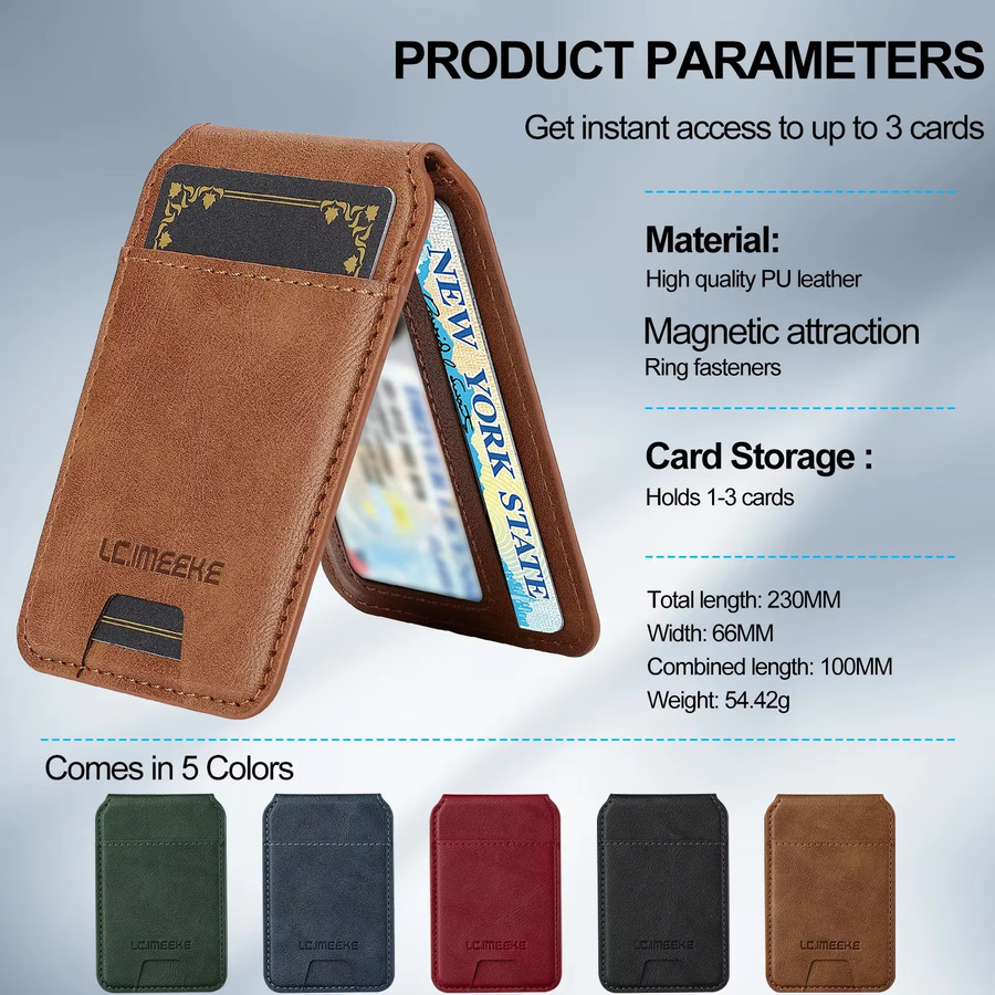 Leder Handyhülle mit abnehmbarem Karten-Wallet für Samsung Galaxy S26 S25 Ultra S24 Plus S22 S21 A55 A35 A16 A15 A17 A56 in Schwarz oder Braun - Bild 3