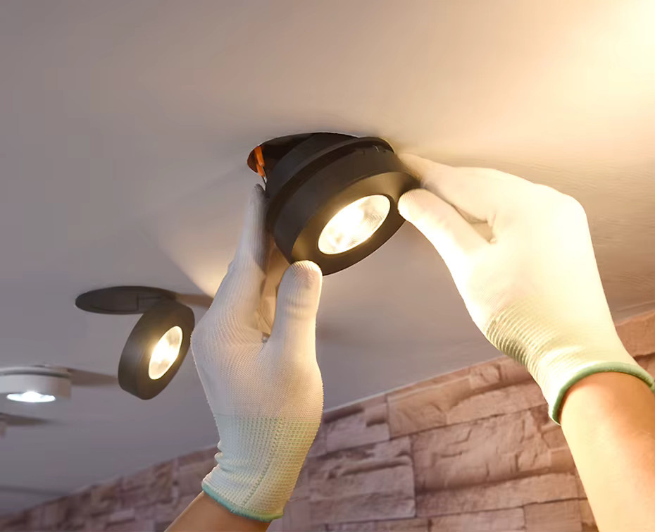 ONDENN LED-Downlight-Strahler rund in Schwarz, 10 W dimmbar, warmweißes Licht für Innenbeleuchtung im Badezimmer und Wohnzimmer - Bild 2