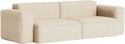 HAY Mags Soft 2,5-Sitzer Sofa Kombination mit 1 Low Armrest in Beige mit Textilbezug - Bild 1