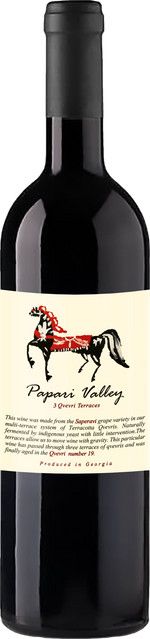 Papari Valley Rotwein Saperavi 2024, Georgien, 0,75 l - Bild 1