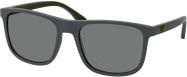 Emporio Armani EA 4129 Sonnenbrille, Quadratisch, Vollrand, Kunststoff, grau, Herren - Bild 1