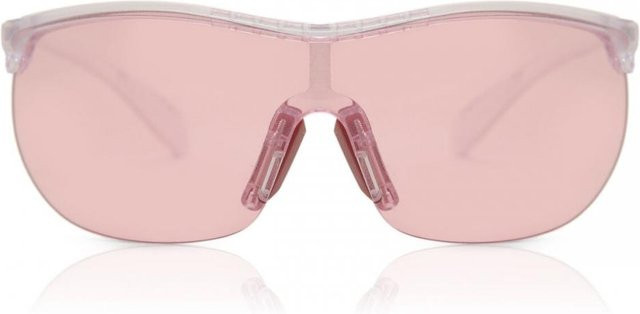 Adidas Sp0003 Sonnenbrille, Damen, Halbrand, Oval, Kunststoff, Grey/Pink - Bild 1