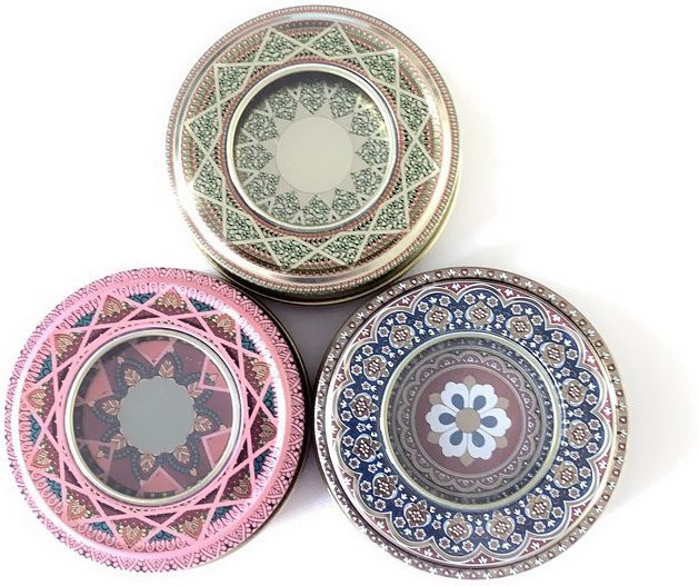 Runde Metall-Blechdose mit Deckel für 1g Safran oder Bastelbedarf - Bild 1
