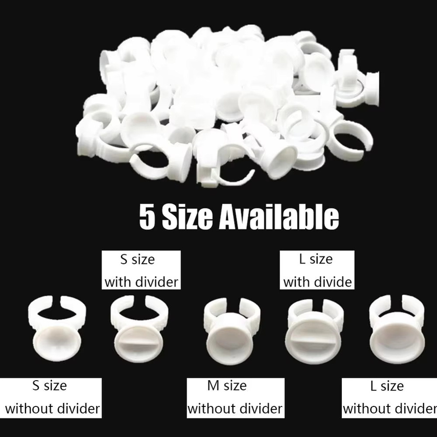 Usiriy Microblading Tattoo Ink Ring Cup Caps, Pigmenthalter - Bild 2