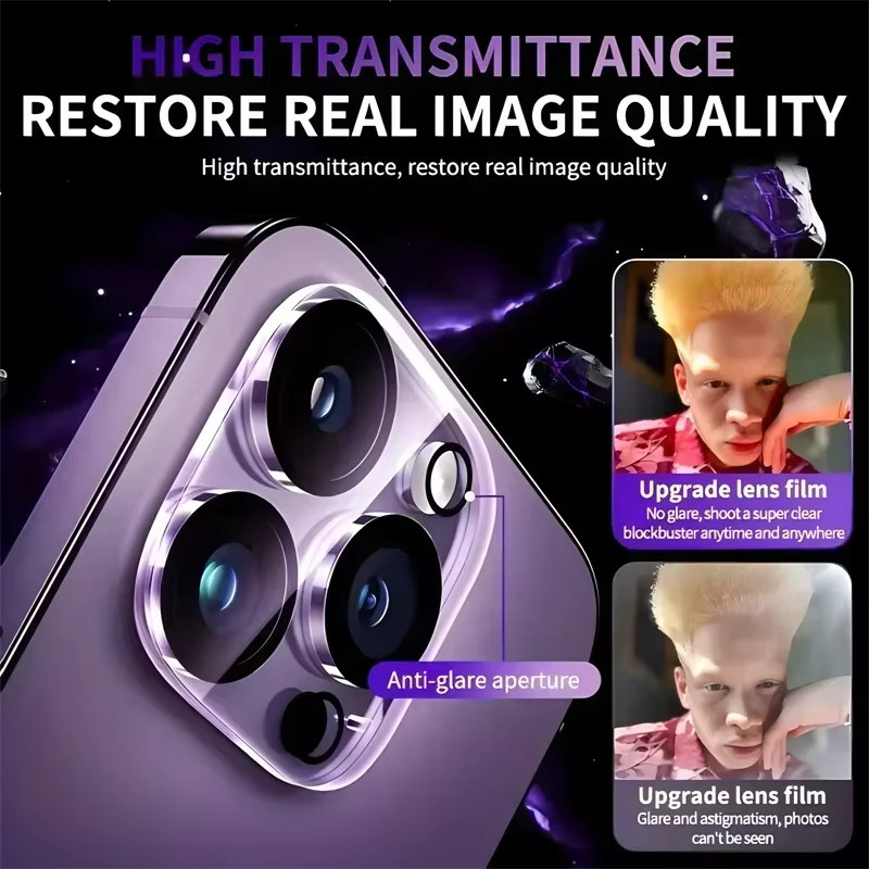 SFHOMIE 4in1 Privatsphäre Display Schutzfolie und Kamera Objektiv Glas Schutz für iPhone 16 15 14 13 12 11 Pro Max Plus - Bild 5
