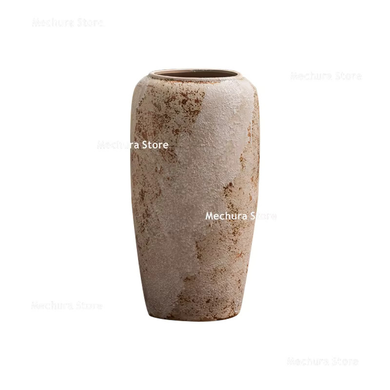 FYVA Keramik-Standvase im französischen Retro-Design und japanischen Wabi-Sabi-Stil für dein Wohnzimmer oder den Eingangsbereich - Bild 6