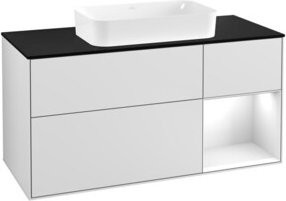 V&B Waschtischunterschrank Finion in Weiß lackiert, Breite: 120 cm, Tiefe: 50,1 cm, Höhe: 50,1 cm - Bild 1