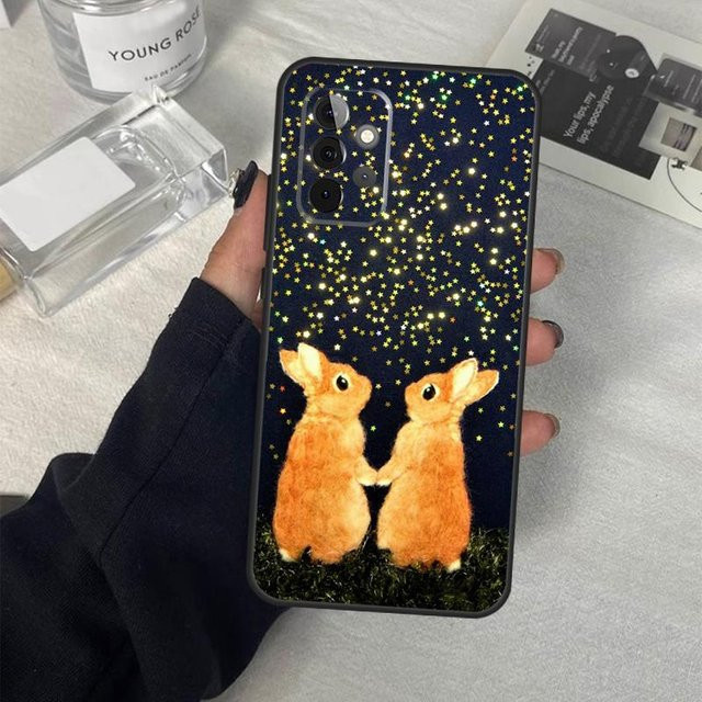 Handyhülle mit Kaninchen Motiv für Samsung Galaxy A54 5G, A53, A52, A34, A33, A32, A24, A23, A22, A14, A13, A12 in Multicolour - Bild 1