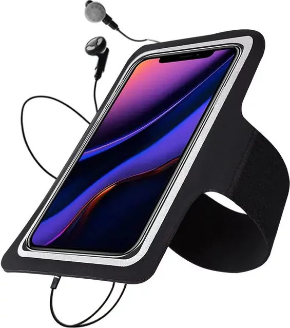 HAISSKY Sportarmband für iPhone, Samsung und Xiaomi in Schwarz oder Pink - Bild 1