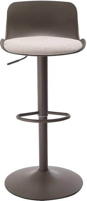 Barhocker Dorelio Vente-unique in Taupe und Beige mit Metallgestell - Bild 1