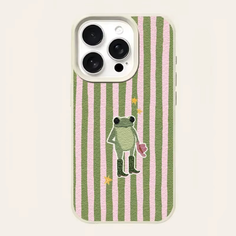 Stoßfeste Leder-Handyhülle mit Frosch-Lichee-Design für Xiaomi Redmi Note 15 14 13 12 11 10 9 8 Pro Plus 4G 5G in Multicolour - Bild 4