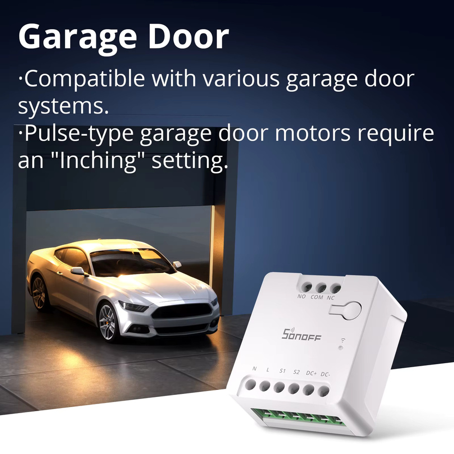 SONOFF MINI-D WiFi Smart Switch Matter Dry Contact Device in Weiß mit Unterstützung für AC/DC, eWeLink, Apple Home, Alexa und Google Home - Bild 2