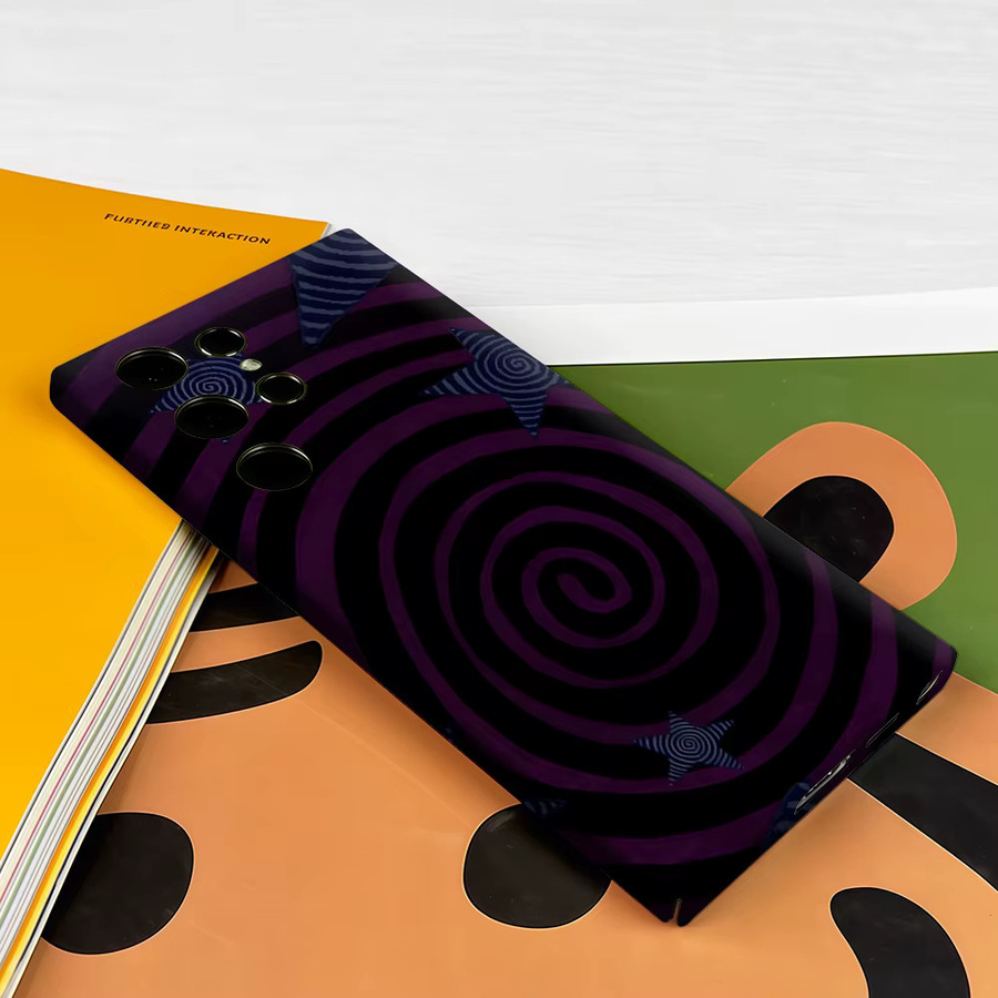Stoßfeste Doppelschicht Handyhülle mit Lila Spiral-Sternenhimmel Design für Samsung Galaxy S26 S25 S24 Ultra Plus - Bild 3