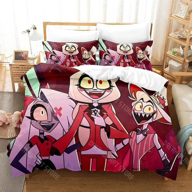 Hazbin Hotel Bettwäsche Set Lodestar mit Motiv, Mehrfarbig, B/H: 135 x 200 cm - Bild 1