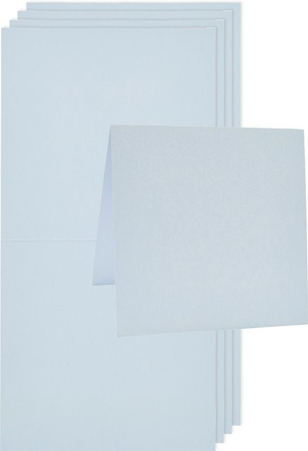 Rico Design Paper Poetry Luxury Karten Quadratisch Hellblau - Bild 1