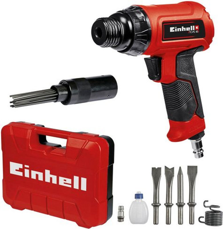 Einhell Druckluft-Meißelhammer-Set TC-PC 45 in Rot-Schwarz mit max. 6,3 bar Betriebsdruck - Bild 4