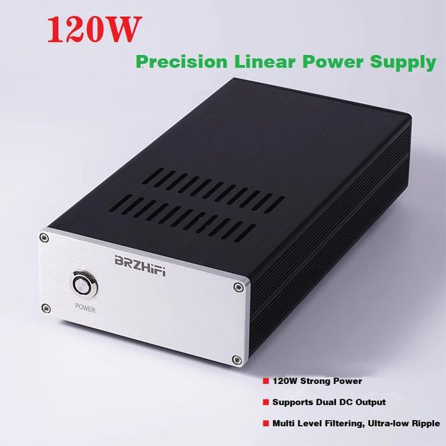 SENGTERBELLE SPD-120PRO HiFi Ultra-Low Noise DC Stabilisiertes Lineares Netzteil 120VA in Schwarz mit optionalem LPS und Ausgängen 5V, 9V, 12V, 15V, 19V, 24V - Bild 1