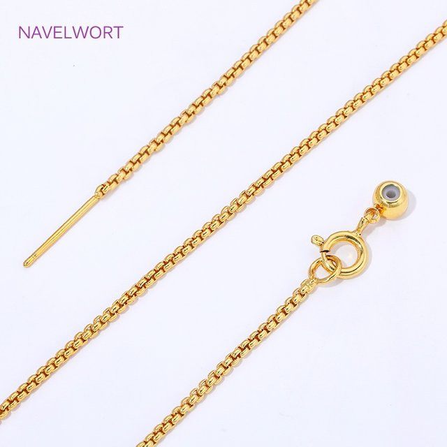 Kastenketten 18K vergoldet, Gold, Unisex - Bild 1